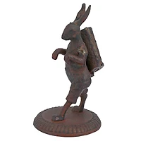Design Toscano 6" The Wandering Rabbit Cast Iron Matchstick Sculpture
