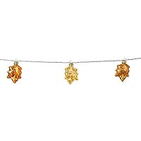 10ct. Warm White LED Glass Leaf String Lights by Ashland®