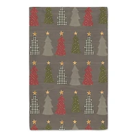 Sweater Weather Gray Tree Pattern Tea Towel Set