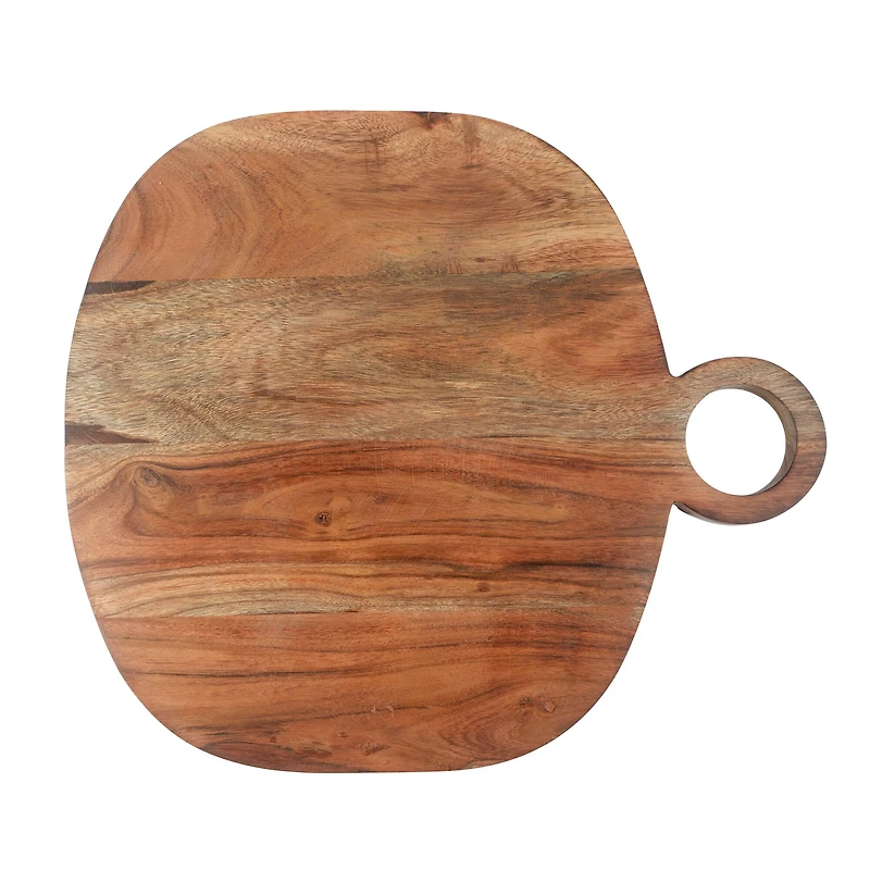 15.75" Natural Acacia Wood Charcuterie Board by Ashland®