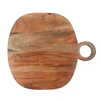 15.75" Natural Acacia Wood Charcuterie Board by Ashland®