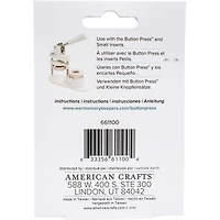 We R Memory Keepers® Button Press™ Paper Clip Backers Kit, Makes 5