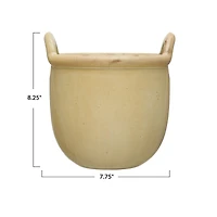 Hello Honey® Tan Reactive Glaze Stoneware Urn with Handles