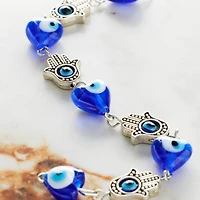 Blue & Silver Hand of Peace Charms by Bead Landing™