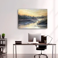 Golden Waters Landscape Canvas Giclee
