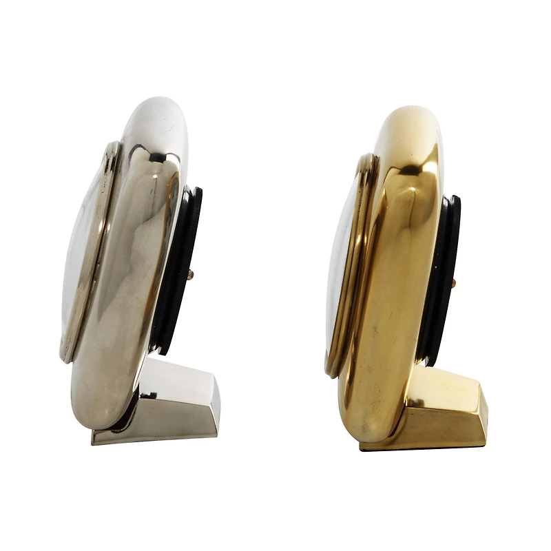 6" Contemporary Aluminum Clock Set