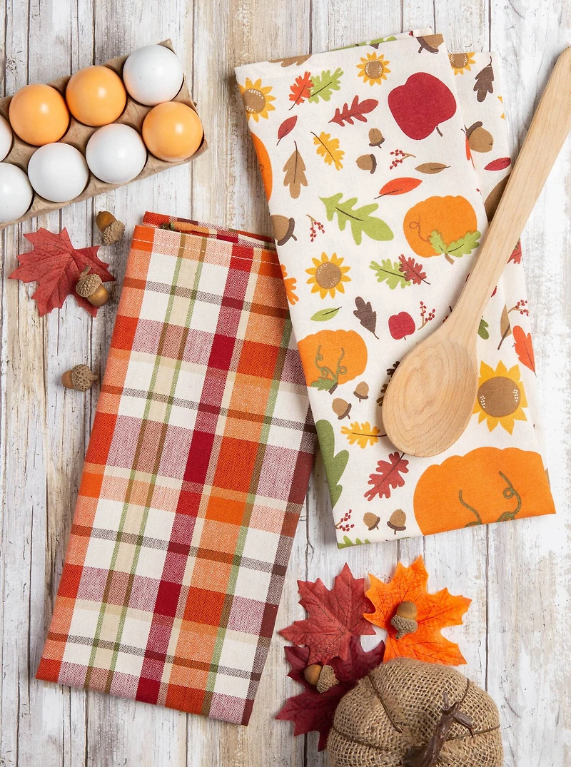 DII® Assorted Fall In Love Dishtowel Set
