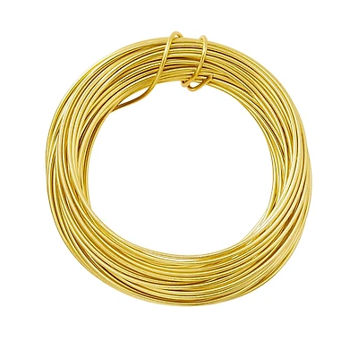 12 Pack: 18 Gauge Gold Aluminum Wire by Bead Landing™