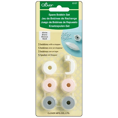 Clover Bobbin Tatting Shuttle Spare Bobbin Set