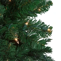 7.5ft. Pre-Lit Ravenna Pine Artificial Christmas Tree, Warm White LED Lights