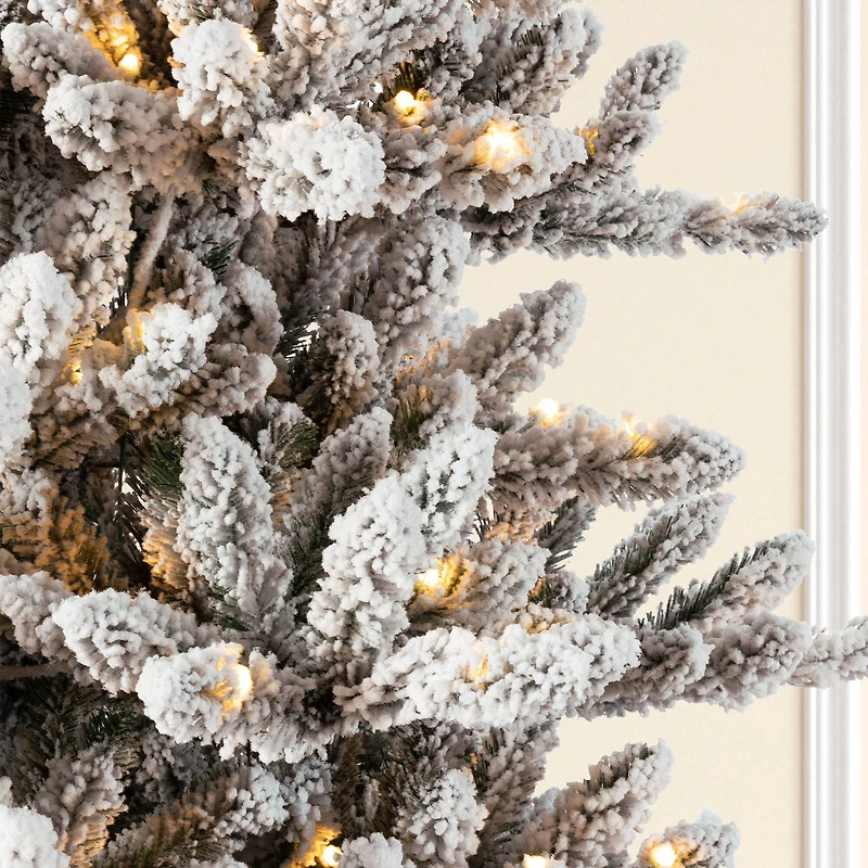 9ft. Pre-Lit Fir Artificial Christmas Tree, Warm White LED Lights