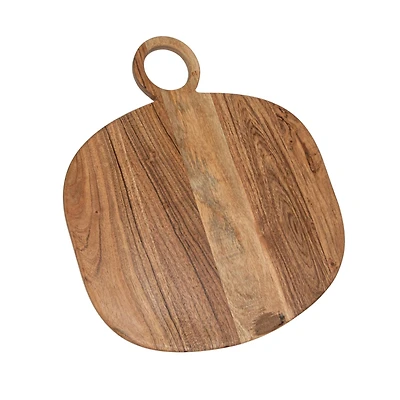 Hello Honey® 15.75" Natural Oval Handled Acacia Wood Cheese & Cutting Board