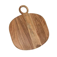 Hello Honey® 15.75" Natural Oval Handled Acacia Wood Cheese & Cutting Board