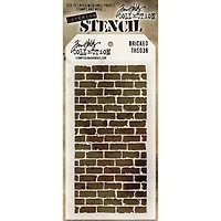 Stampers Anonymous Tim Holtz® Bricked Layered Stencil, 4.125" x 8.5"