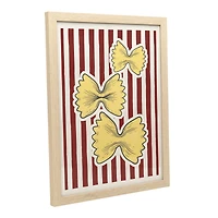 12" x 16" Yellow Farfalle Pasta Framed Wall Décor by Ashland®