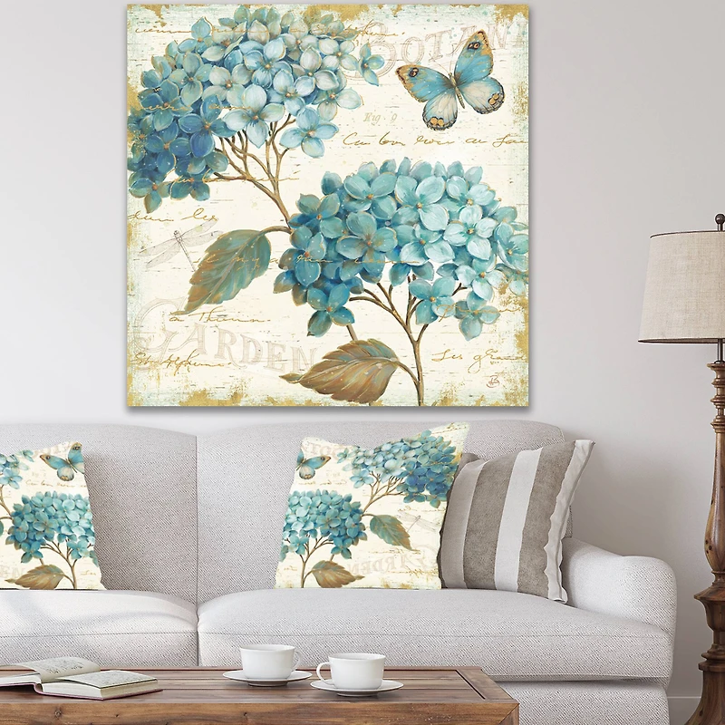 Designart - butterfly Blue Garden I