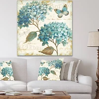 Designart - butterfly Blue Garden I