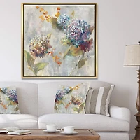 Designart - Autumn Hydrangea - Traditional Framed Canvas