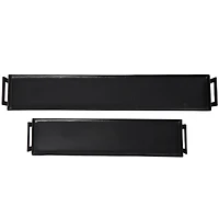 Black Modern Aluminum Nesting Tray Set