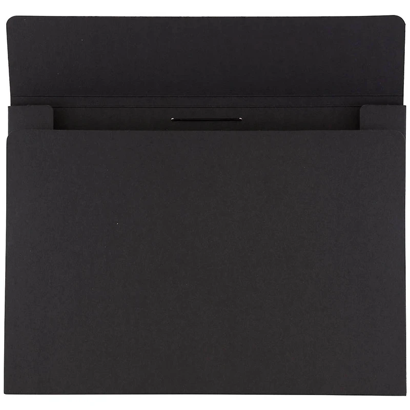 JAM Paper Black Kraft Portfolio with Elastic Closure 11" x 15"