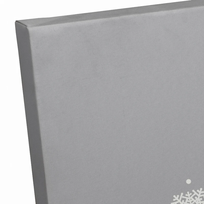 Snowflake Christmas Tree Canvas Wall Art