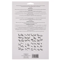 3" Cursive Alphabet Stencils by Craft Smart®