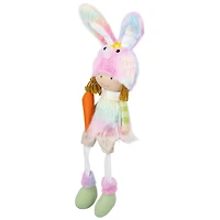 22" Girl with Dangling Legs Easter Figurine