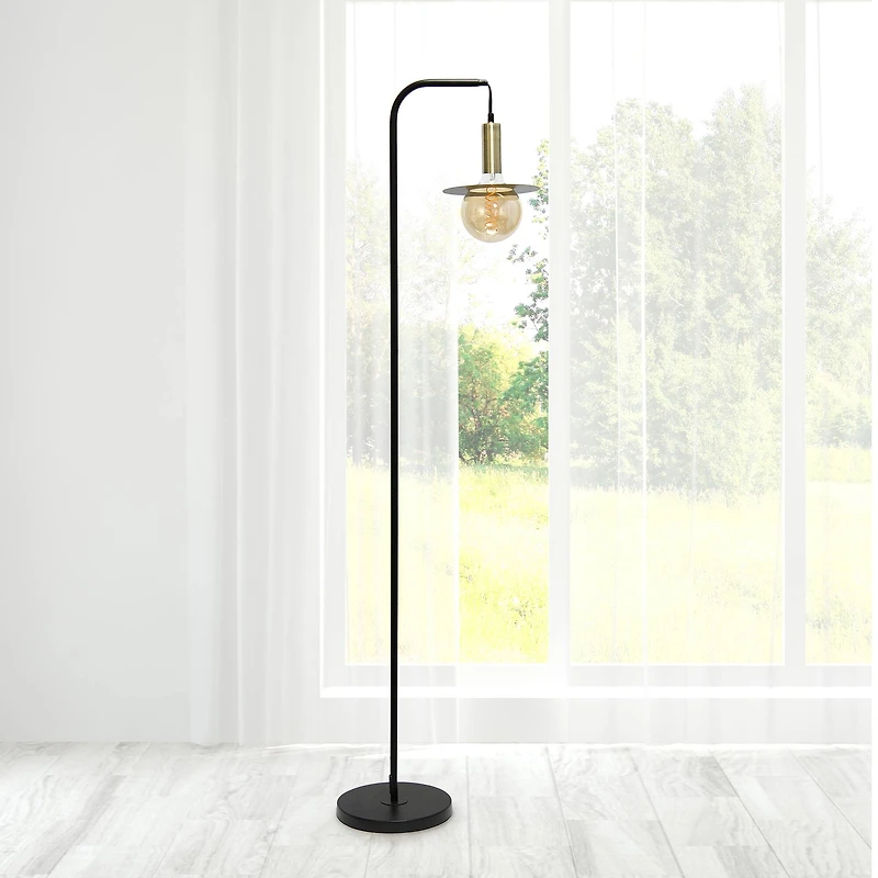 Lalia Home 5ft. Black Oslo Floor Lamp