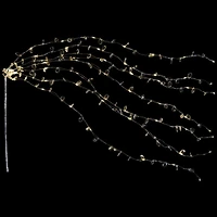 LED Lighted Willow Branch Christmas Spray - 40" - Silver - Warm White