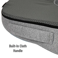 Mind Reader Harmony Collection Blue & Gray Memory Foam Ergonomic Seat Cushion