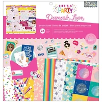American Crafts™ 12" x 12" Damask Love Life's A Party Project Pad, 24ct.