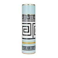 Teal Stoneware Modern Vase, 18" x 5" x 5"