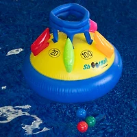 Swim Central 28" Inflatable Multi-Port Shoot Point Ball Floating Pool Game