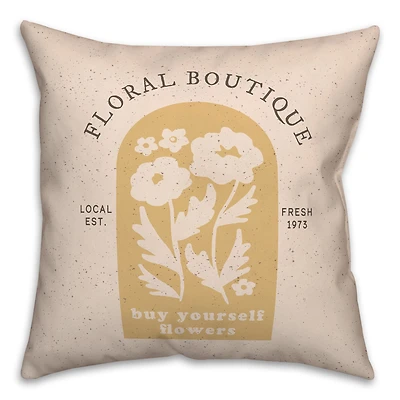 18" x 18" Floral Boutique Mod Indoor/Outdoor Throw Pillow