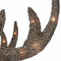 Champagne Glittered Deer Family of 3, Mini Clear Lights