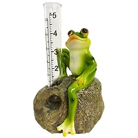 Santa's Workshop 6" Frog Rain Gauge