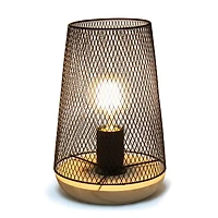 Simple Designs 9" Wired Mesh Uplight Table Lamp
