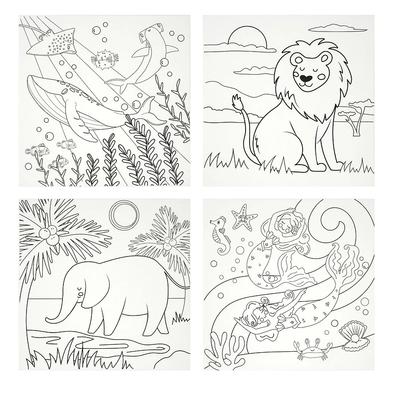 Pre-Printed Canvas Panels, 8ct. by Creatology™