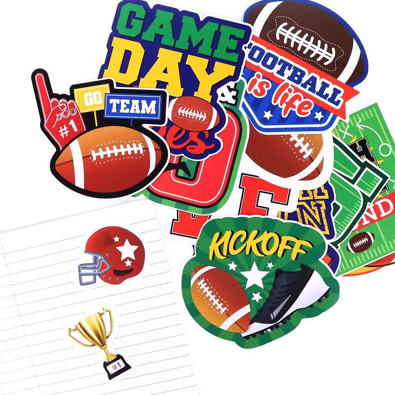 Football Vinyl Die Cut Stickers by Recollections™