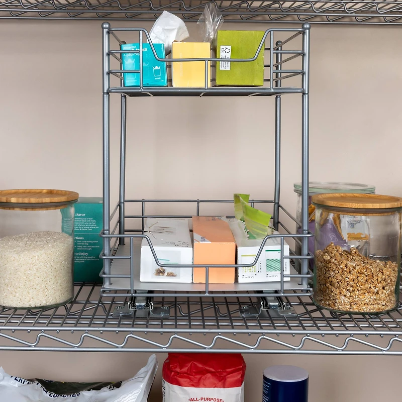 Household Essentials Glidez 2-Tier Cabinet Organizer