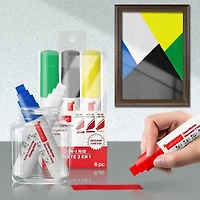 Primary 3-in-1 Nib Glass Markers Set by Craft Smart®