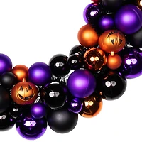 24'' Unlit Jack-O-Lantern Shatterproof Ball Ornament Halloween Wreath