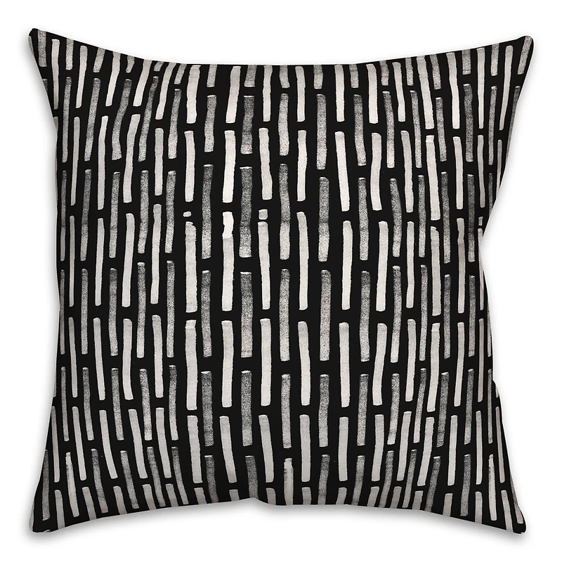 Geometric Lines Indoor/Outdoor Throw Pillow