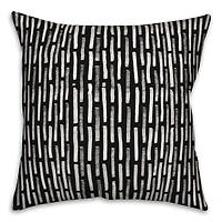 Geometric Lines Indoor/Outdoor Throw Pillow