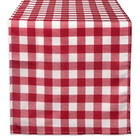 DII® 72" Red Check Outdoor Table Runner
