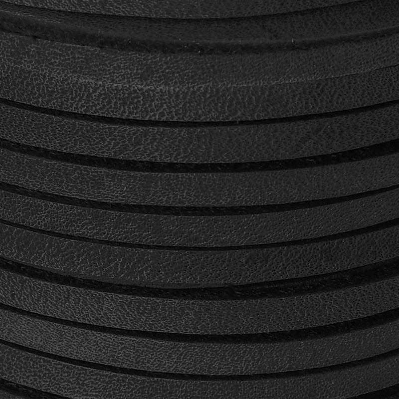 3.1mm Black Square Leather Cord, 2ct. by Bead Landing™