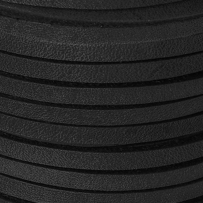 3.1mm Black Square Leather Cord, 2ct. by Bead Landing™