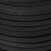 3.1mm Black Square Leather Cord, 2ct. by Bead Landing™