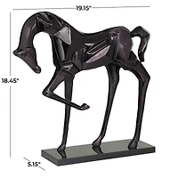 The Novogratz 19" Aluminum Horse Sculpture
