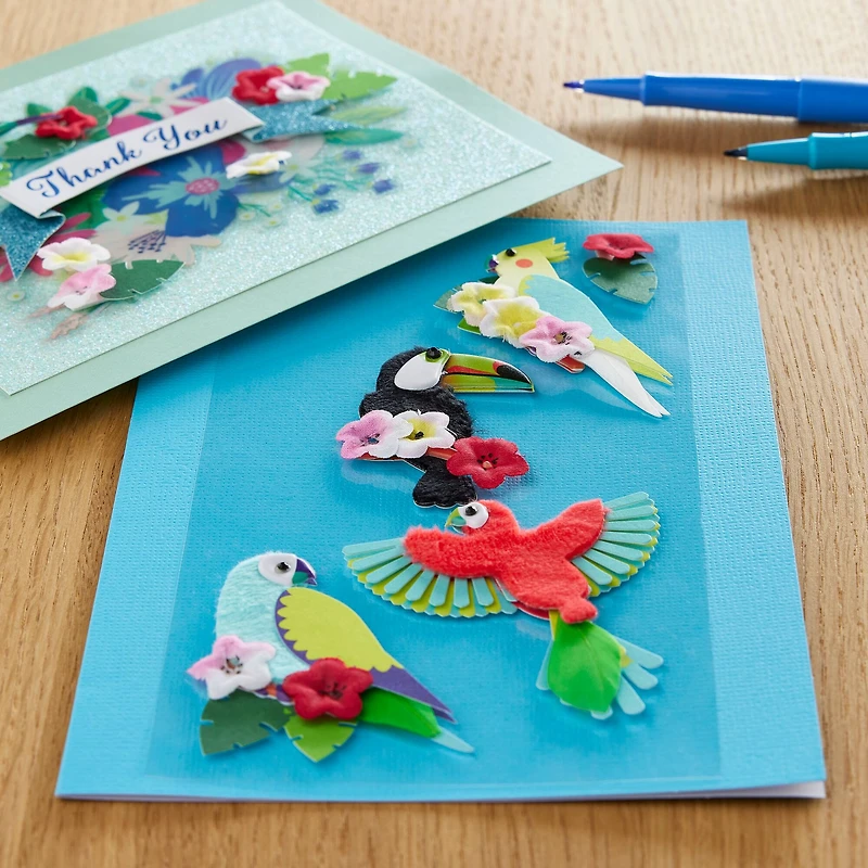 Tropical Birds Dimensional Stickers by Recollections™